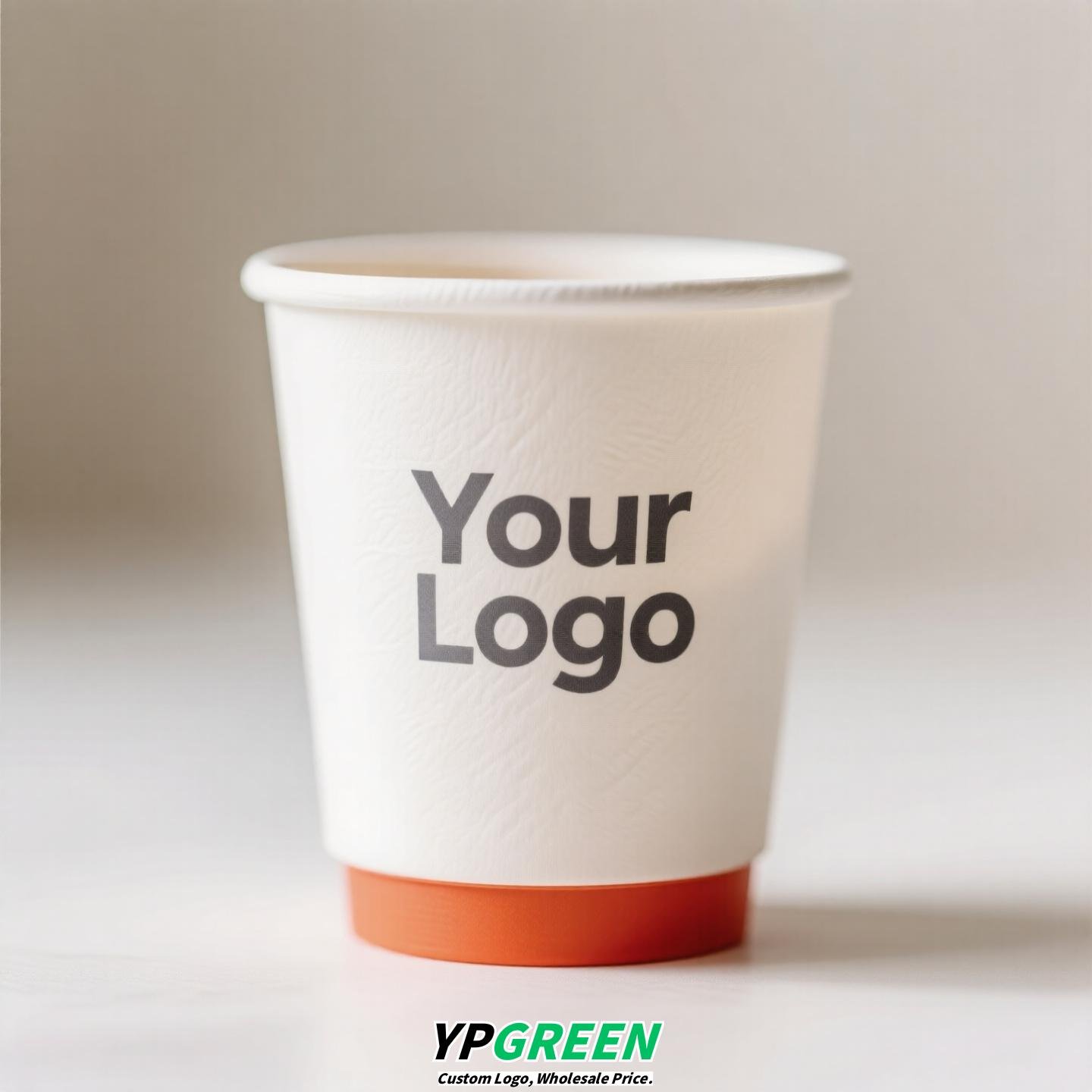 Orange Pattern Creative Drink Carrier Bag | To-Go Hug Bag for Coffee & Milk Tea | Custom Logo Printed Beverage Packaging