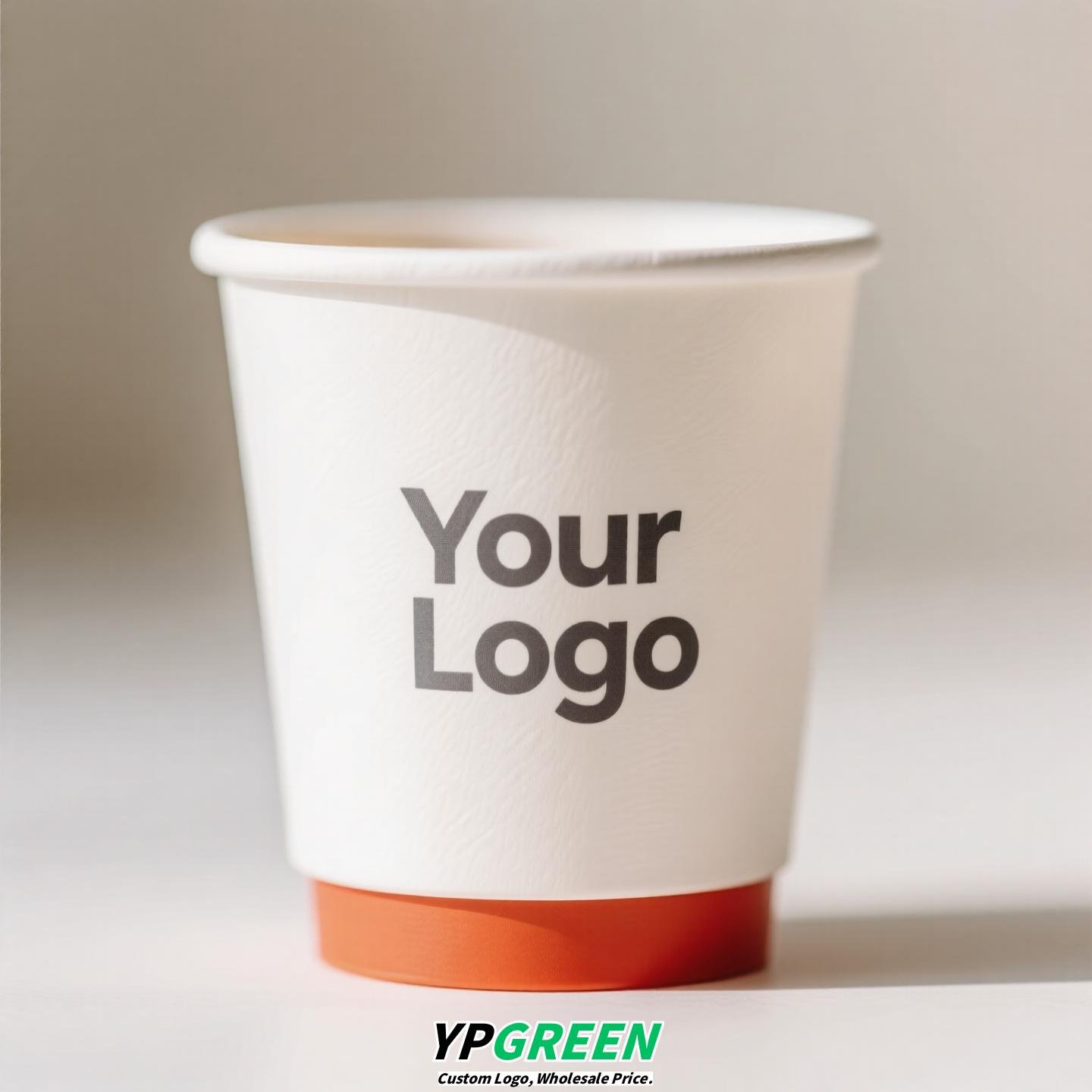 Orange Pattern Creative Drink Carrier Bag | To-Go Hug Bag for Coffee & Milk Tea | Custom Logo Printed Beverage Packaging