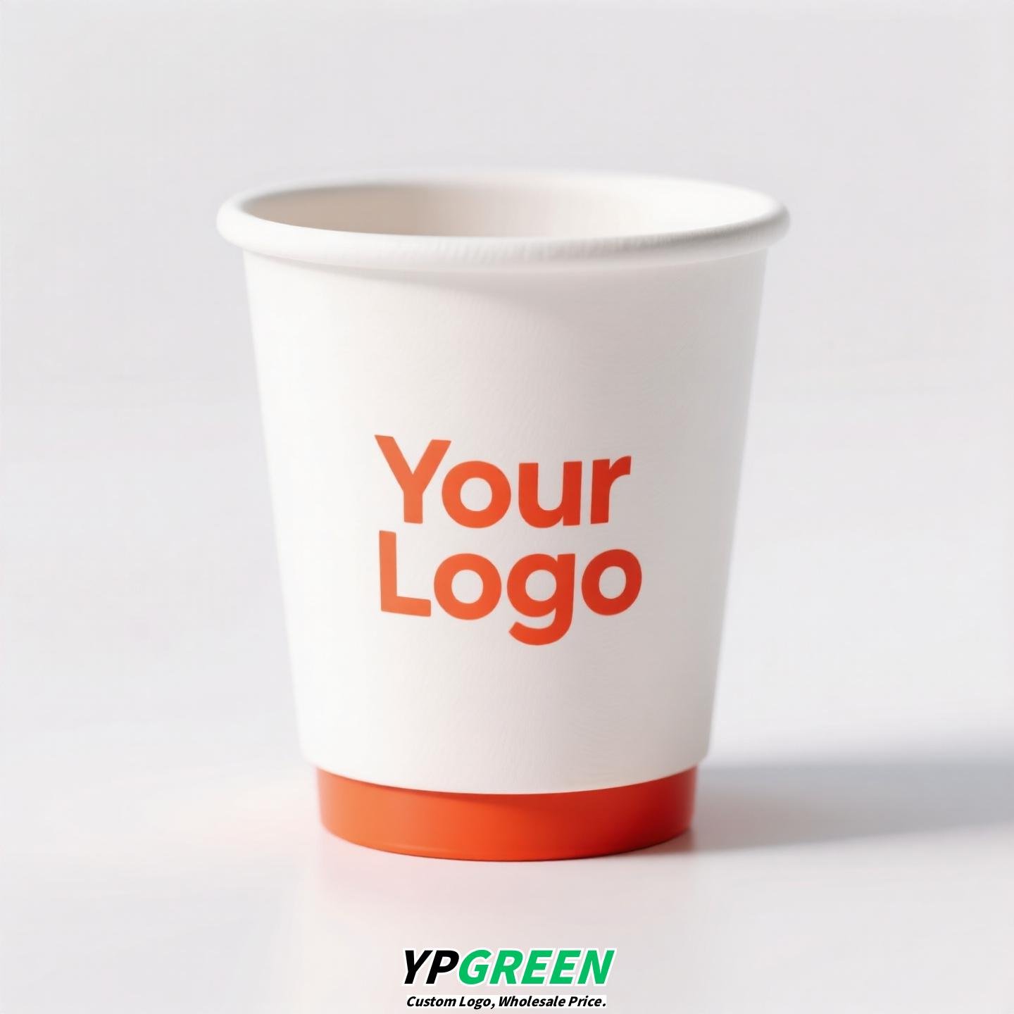 Orange Pattern Creative Drink Carrier Bag | To-Go Hug Bag for Coffee & Milk Tea | Custom Logo Printed Beverage Packaging