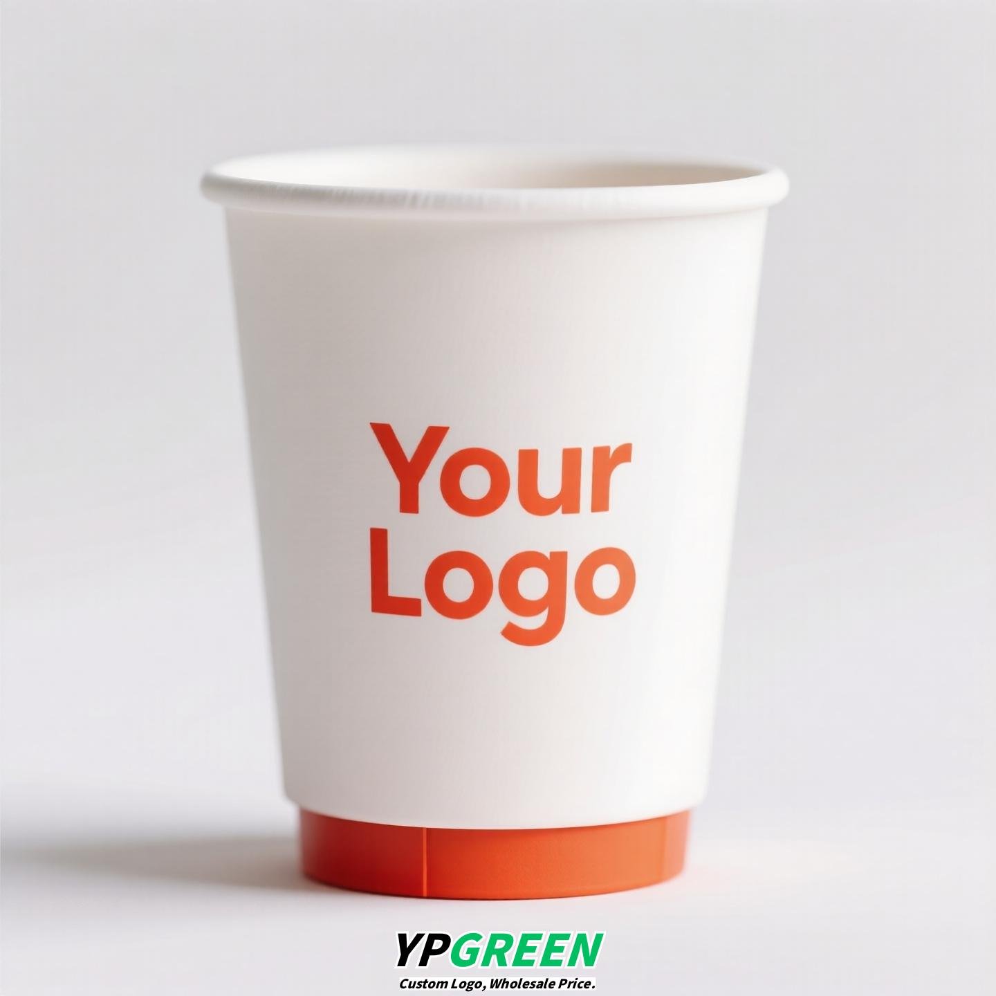 Orange Pattern Creative Drink Carrier Bag | To-Go Hug Bag for Coffee & Milk Tea | Custom Logo Printed Beverage Packaging