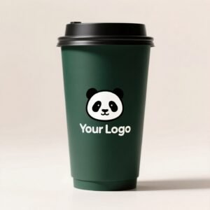 330ml Panda Hollow Paper Cup | Cute Coffee & Milk Tea Packaging