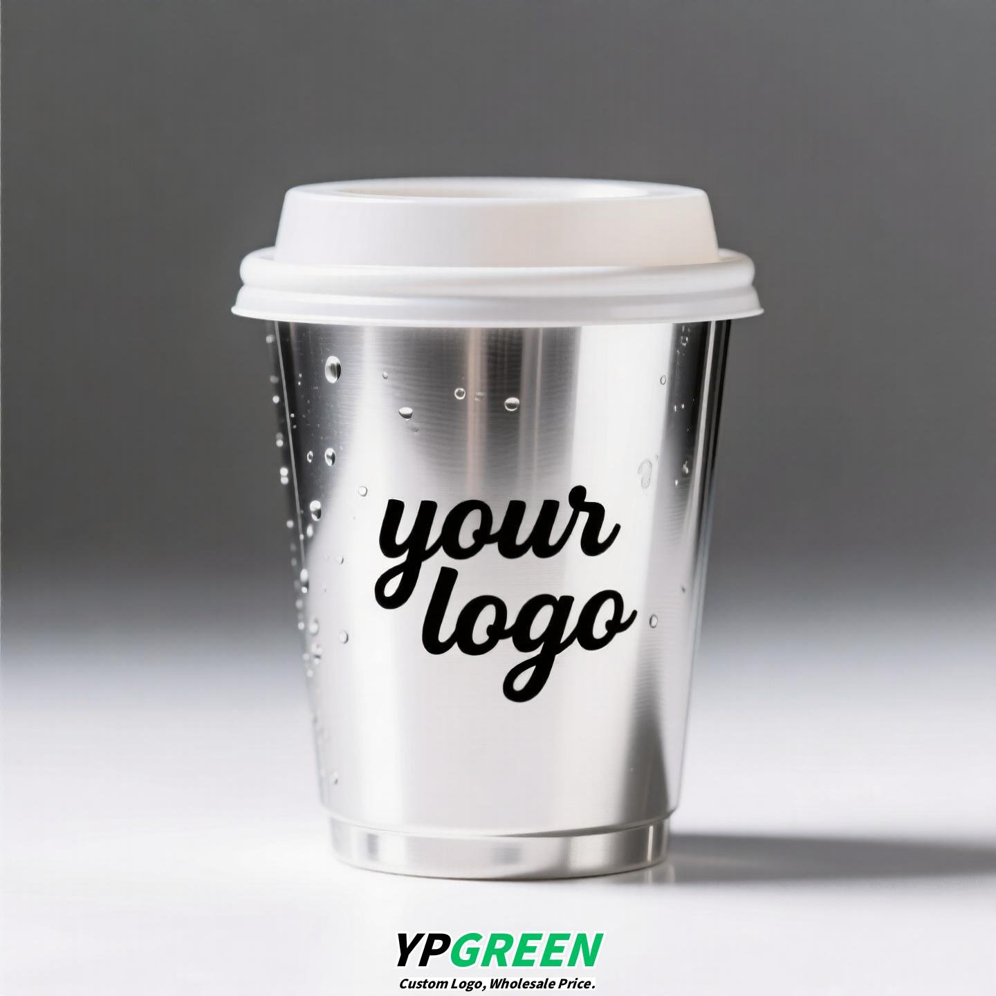 Silver Inner Film PP Injection Cup 500ml | Food-Grade 90mm Beverage Cup