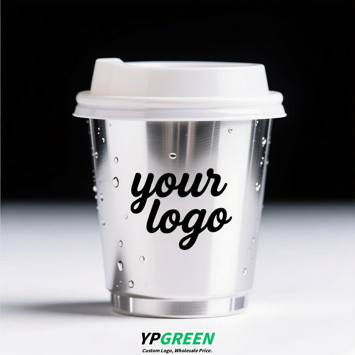 Silver Inner Film PP Injection Cup 500ml | Food-Grade 90mm Beverage Cup
