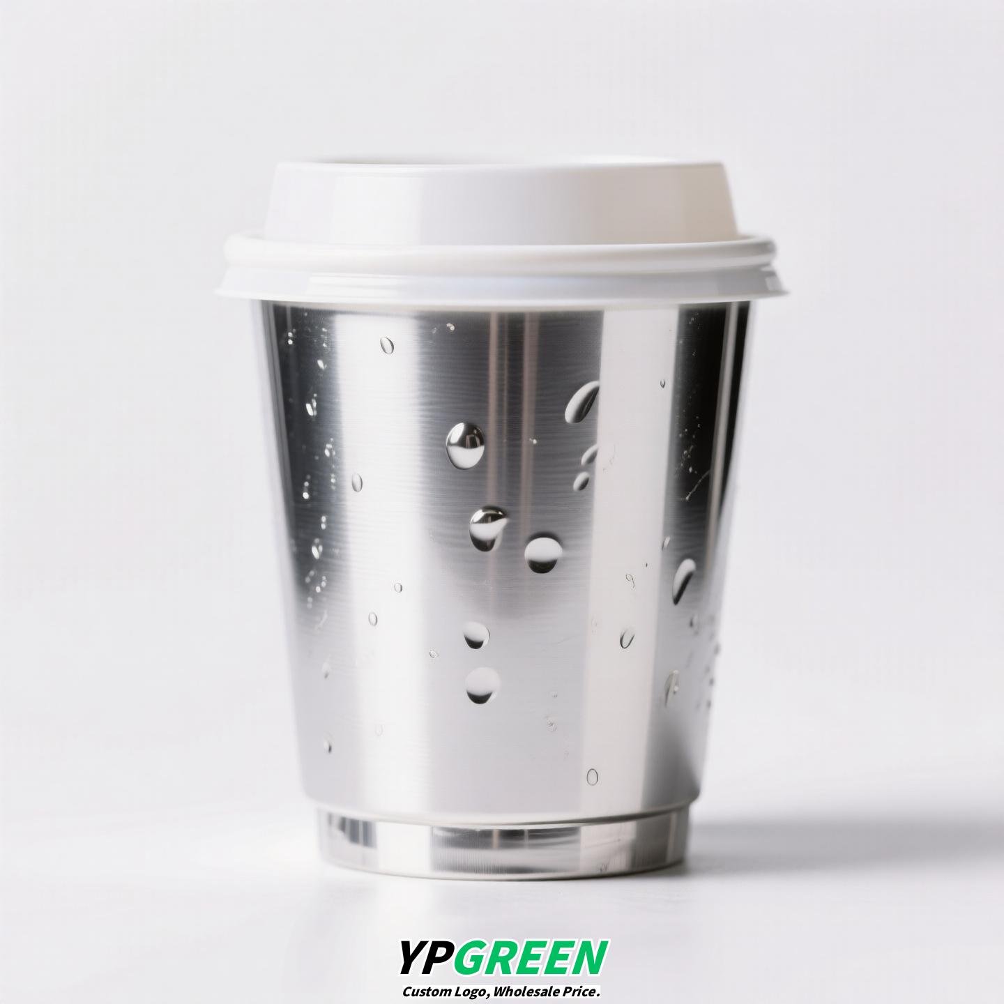 Silver Inner Film PP Injection Cup 500ml | Food-Grade 90mm Beverage Cup