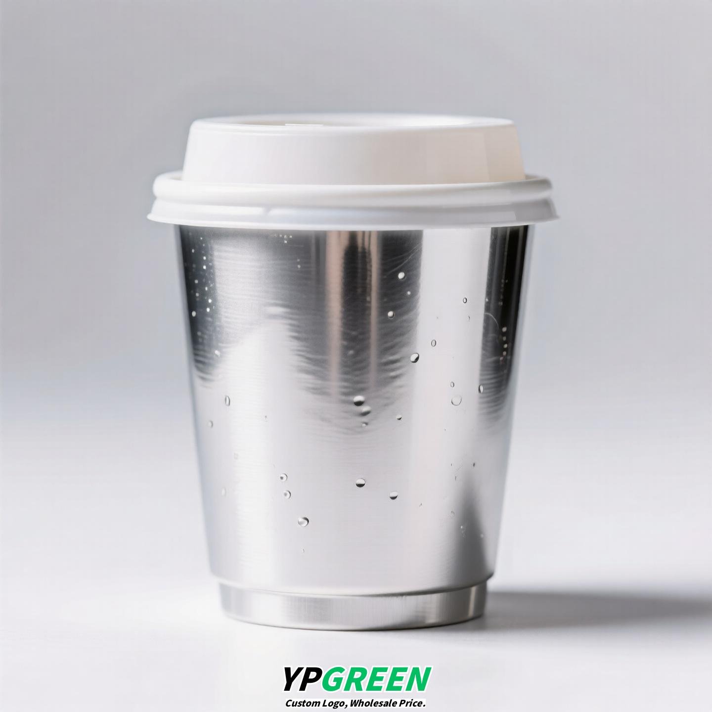 Silver Inner Film PP Injection Cup 500ml | Food-Grade 90mm Beverage Cup