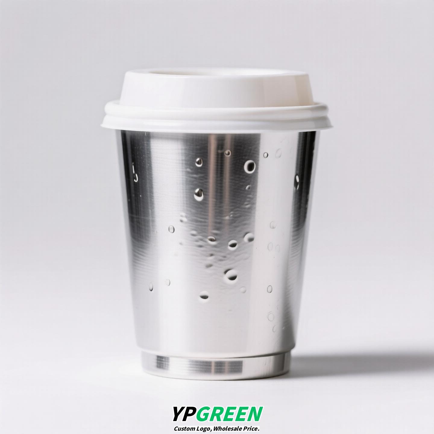 Silver Inner Film PP Injection Cup 500ml | Food-Grade 90mm Beverage Cup