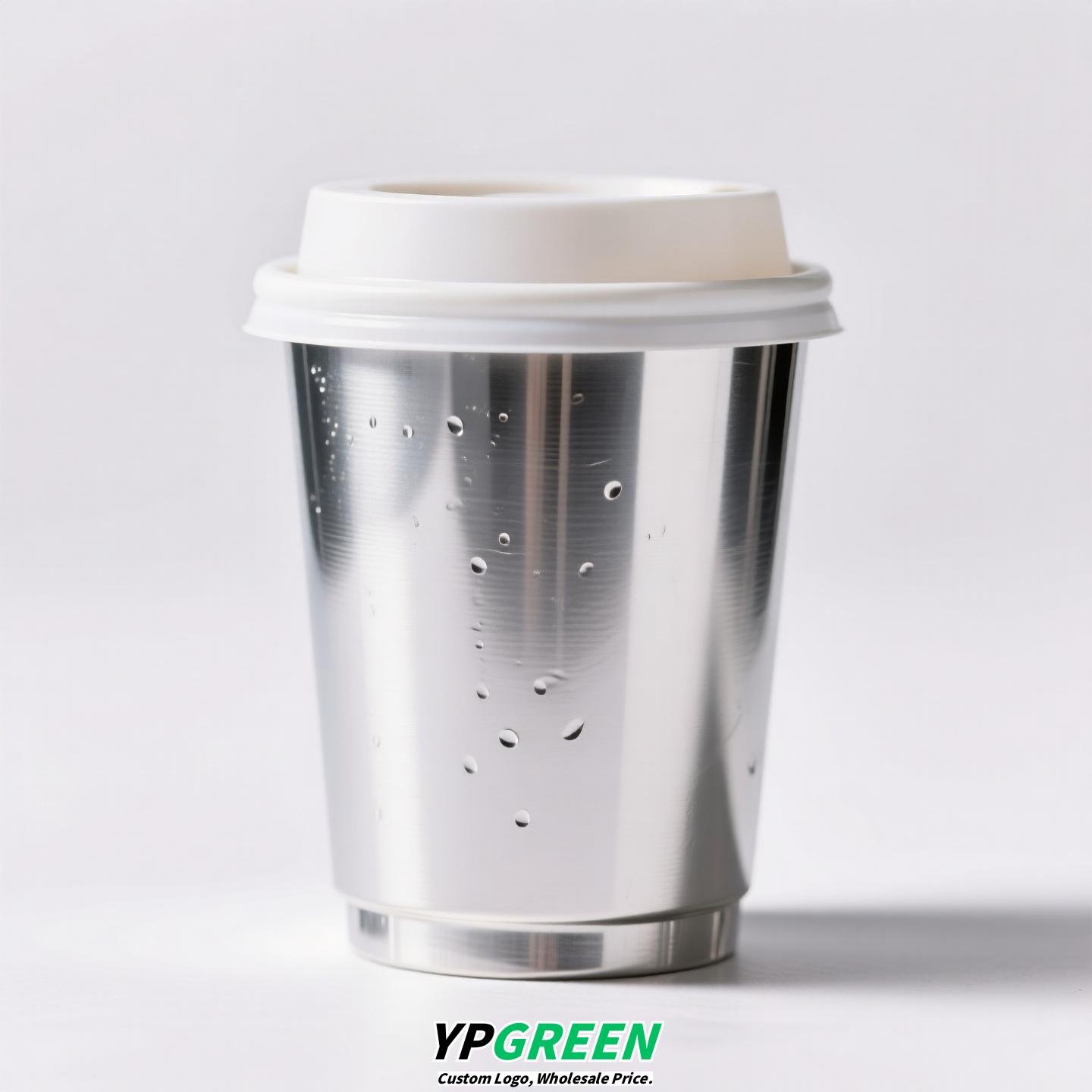 Silver Inner Film PP Injection Cup 500ml | Food-Grade 90mm Beverage Cup
