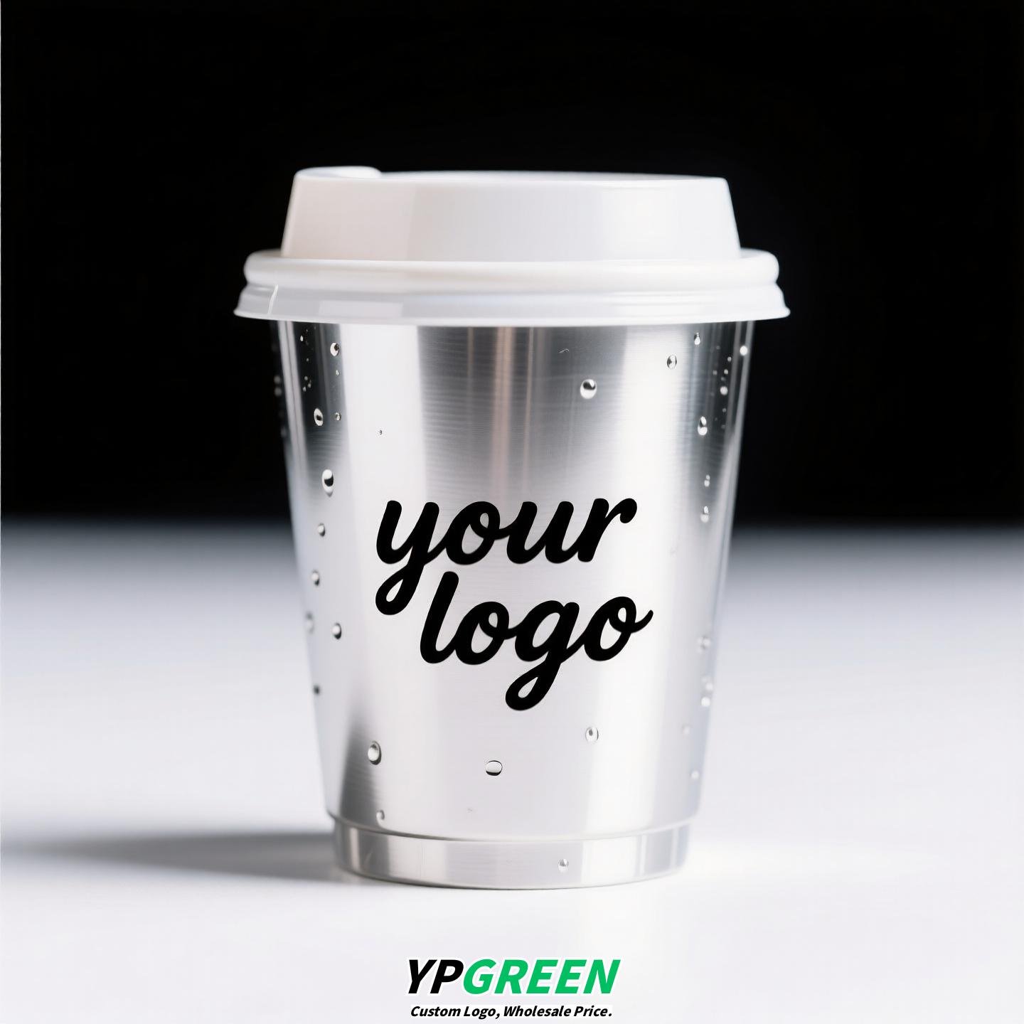 Silver Inner Film PP Injection Cup 500ml | Food-Grade 90mm Beverage Cup