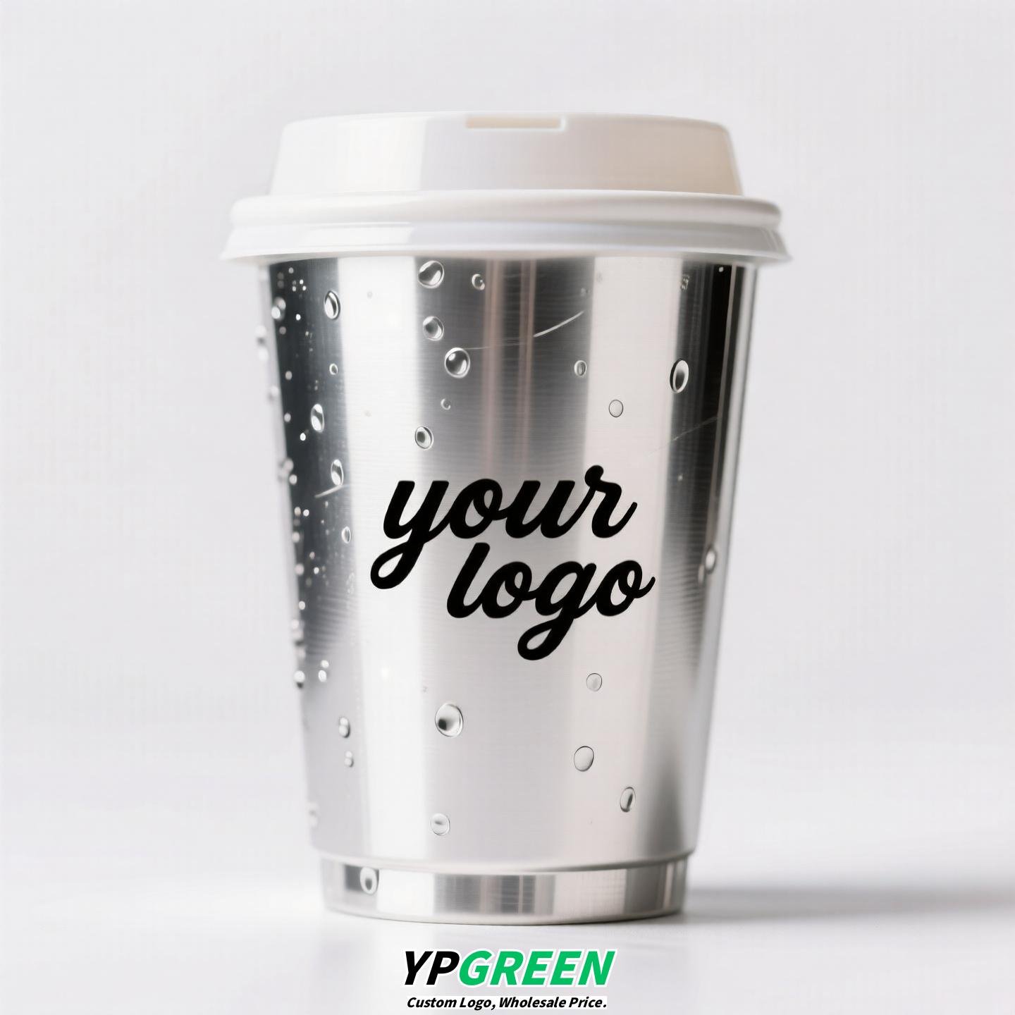 Silver Inner Film PP Injection Cup 500ml | Food-Grade 90mm Beverage Cup