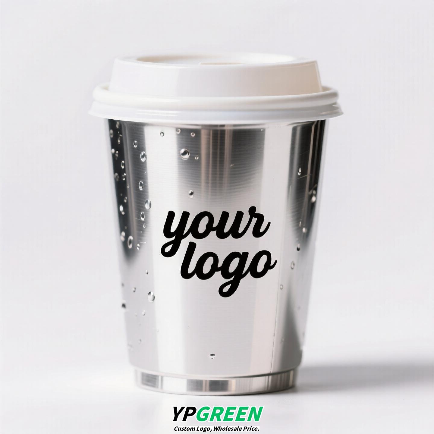 Silver Inner Film PP Injection Cup 500ml | Food-Grade 90mm Beverage Cup