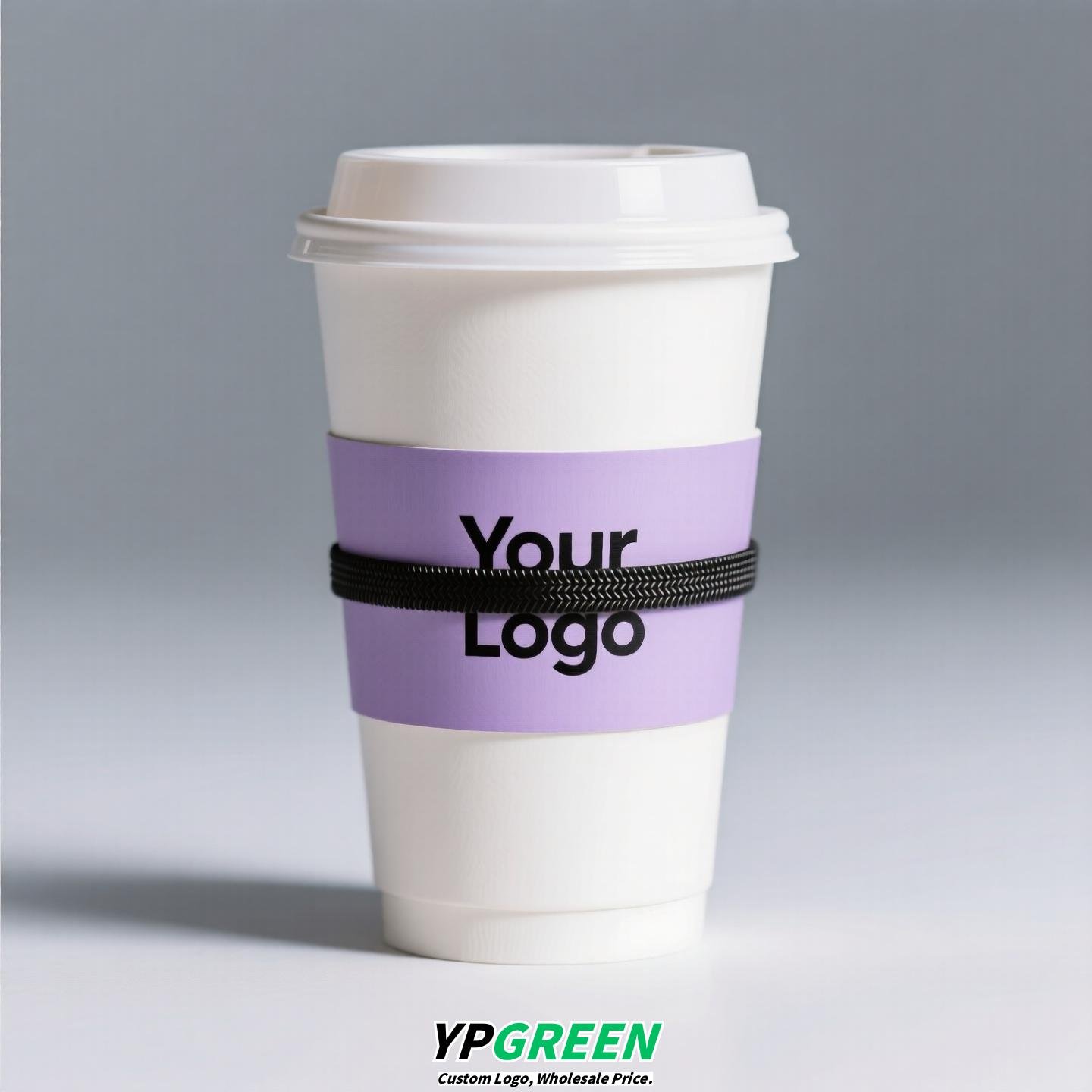 360ml Creative Zipper Tie Coffee Cup with Lid | Disposable Milk Tea & Hot Drink Cup | Takeaway Packaging