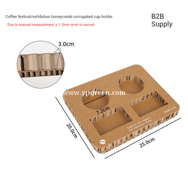 Trial Coffee Cup Stand & Cardboard Tray Combo | Exhibition & Sampling Cup Holder | Cat, Heart, Round, Square Designs