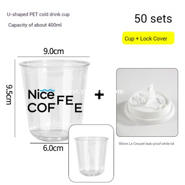 400ml 8oz Double-Laminated Coffee Paper Cup + Original DuPont Handbag + Kraft Paper Box + Laminated Triangle Bag