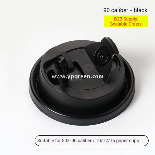 10oz Black Foil Stamping Coffee Paper Cups – 330ml Bronze Hollow Double Wall Takeaway Cups Wholesale Factory