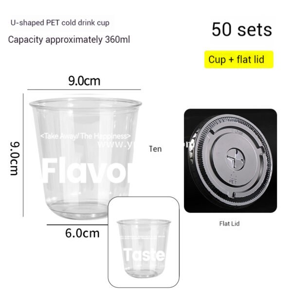 330ml Hot Cold Textured Paper Cup + PET U-Cup + Custom Woven Tote Bag for Coffee & Drinks