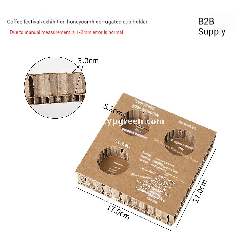 Trial Coffee Cup Stand & Cardboard Tray Combo | Exhibition & Sampling Cup Holder | Cat, Heart, Round, Square Designs