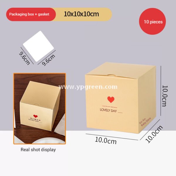 Eco Kraft Coffee Cup 280ml | Heart Gold Stamping Disposable Paper Cup Factory
