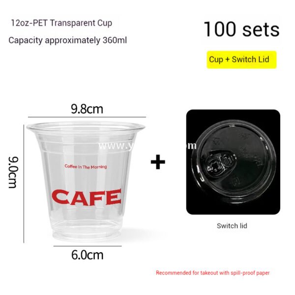 Red Black Cold Stamped Hollow Paper Cups 10oz 330ml 360ml with Leak-Proof Spiral Bottom – Manufacturer Wholesale Supply