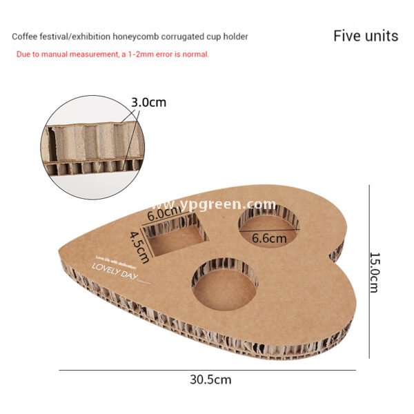Trial Coffee Cup Stand & Cardboard Tray Combo | Exhibition & Sampling Cup Holder | Cat, Heart, Round, Square Designs