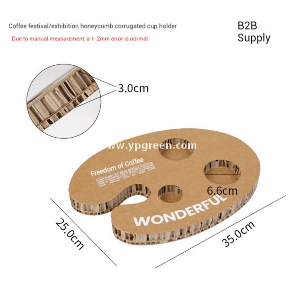 Trial Coffee Cup Stand & Cardboard Tray Combo | Exhibition & Sampling Cup Holder | Cat, Heart, Round, Square Designs