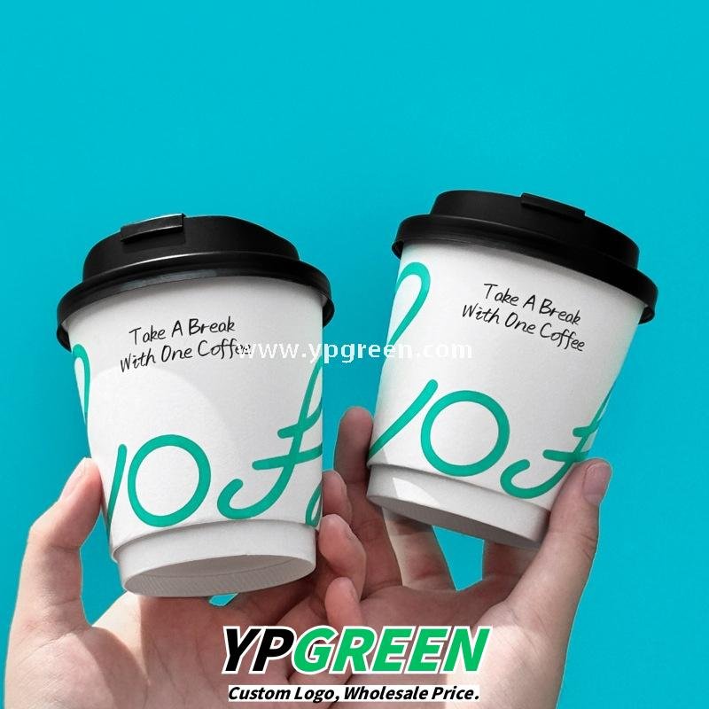14oz UV Print PET Transparent Cups 330ml – 9.8×6.0×10.7cm Hollow Paper Cup Design Manufacturer Wholesale