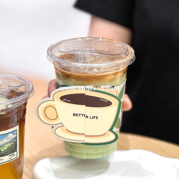 Café Takeout Kit | 12oz PET Clear Drink Cup + Flat Oil-Proof Back-Sealed Food Bag