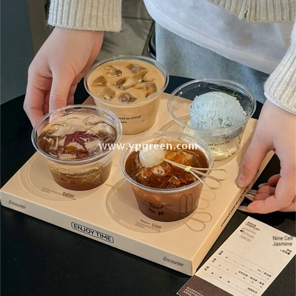 Trendy Coffee Cup Insert Tray | Creative Disposable Paper Holder for Coffee, Milk Tea & Dirty Cups