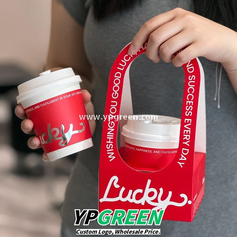330ml Hot Stamping Silver Hollow Paper Cup – Valentine’s Day Coffee & Milk Tea Disposable Cup Wholesale