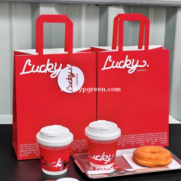 10oz Red Hot Stamping Silver Hollow Paper Cup | 330ml Disposable Coffee Cup | Double Wall Insulated Takeaway Cup