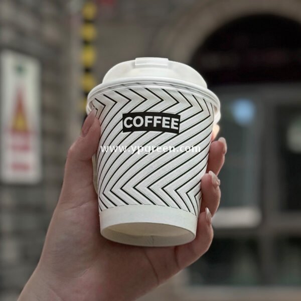 10oz Foaming Process Coffee Paper Cup | 330ml Single-Layer Disposable Cup | Leak-Proof & No Delamination