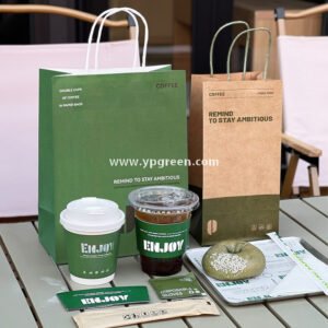 10oz 14oz Silver Foil Stamped Paper Cups 400ml Hot Stamping Disposable Milk Tea Coffee Cups with Lids Wholesale