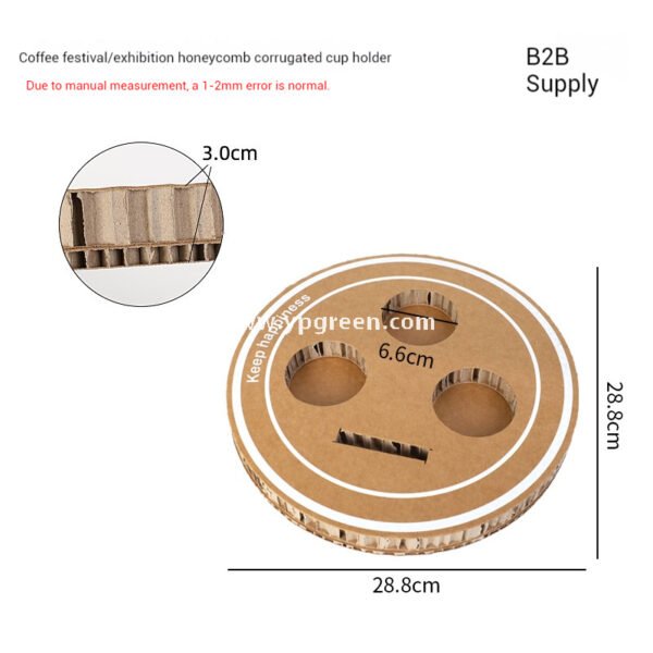 Trial Coffee Cup Stand & Cardboard Tray Combo | Exhibition & Sampling Cup Holder | Cat, Heart, Round, Square Designs
