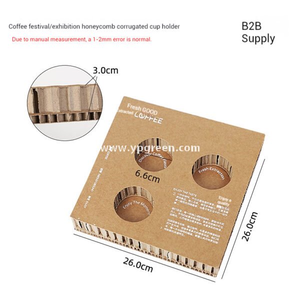 Trial Coffee Cup Stand & Cardboard Tray Combo | Exhibition & Sampling Cup Holder | Cat, Heart, Round, Square Designs