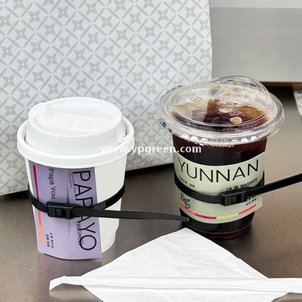 360ml Creative Zipper Tie Coffee Cup with Lid | Disposable Milk Tea & Hot Drink Cup | Takeaway Packaging
