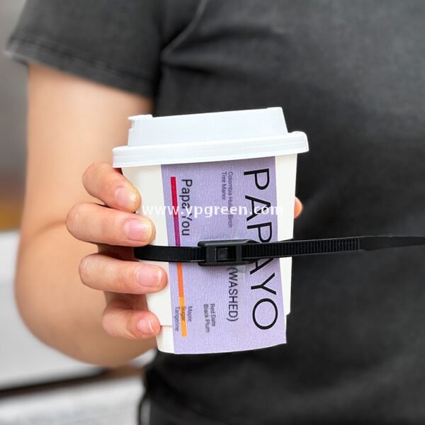 360ml Creative Zipper Tie Coffee Cup with Lid | Disposable Milk Tea & Hot Drink Cup | Takeaway Packaging