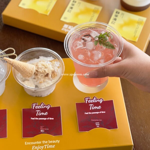 Yellow Creative Paper Cup Tray | 3-Cup Coffee & Milk Tea Holder with Card Slot - Wholesale Prices, Factory Direct