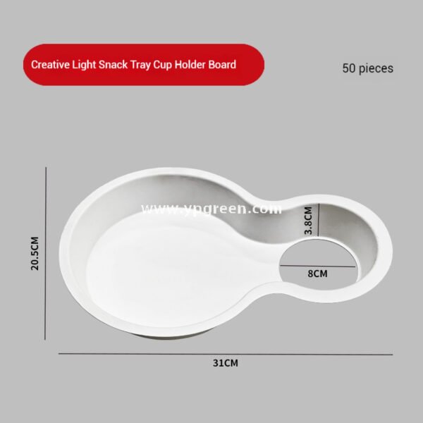 Eco Pulp Brunch Tray for Street Food Burger Coffee Drinks Takeaway Citywalk Lifestyle