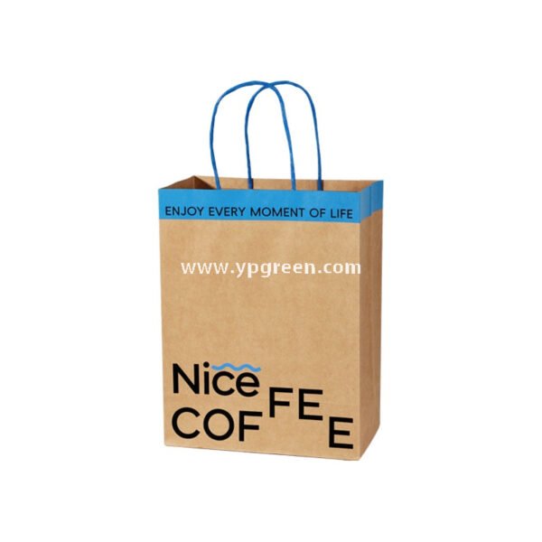 400ml 8oz Double-Laminated Coffee Paper Cup + Original DuPont Handbag + Kraft Paper Box + Laminated Triangle Bag