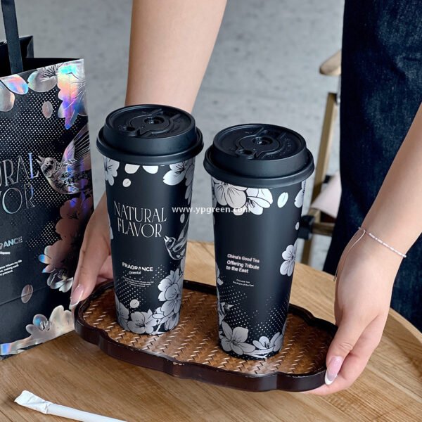 Matte Metallic 650ml PP Injection Cup | 90mm Diameter | Hot & Cold Drink Safe
