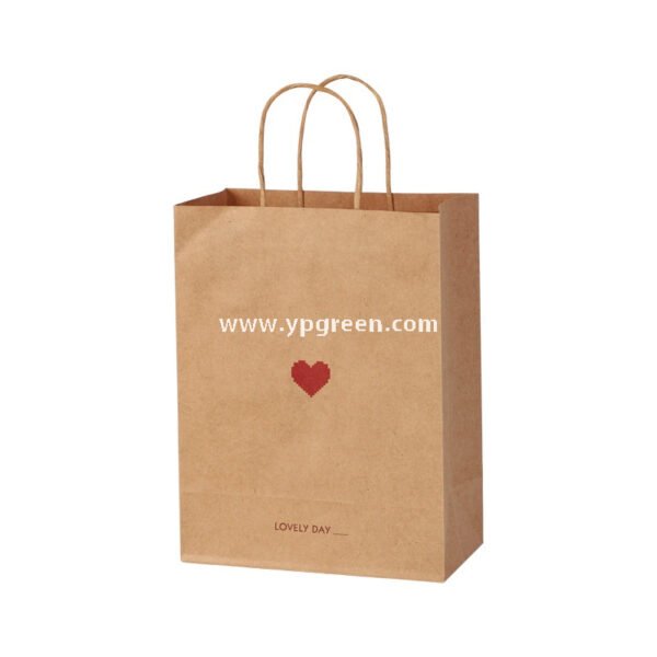 Eco Kraft Coffee Cup 280ml | Heart Gold Stamping Disposable Paper Cup Factory