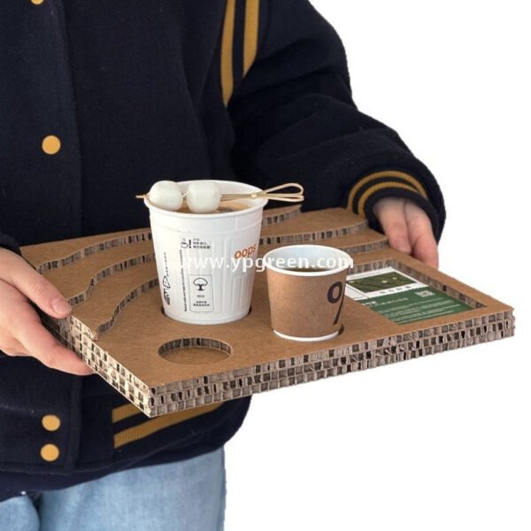 Trial Coffee Cup Stand & Cardboard Tray Combo | Exhibition & Sampling Cup Holder | Cat, Heart, Round, Square Designs