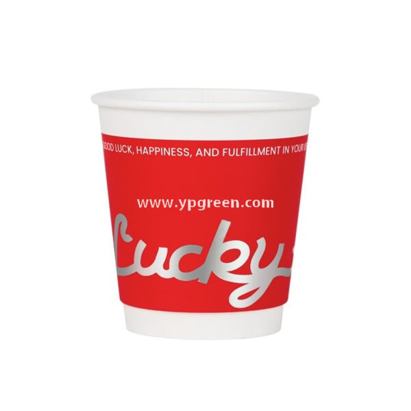 330ml Hot Stamping Silver Hollow Paper Cup – Valentine’s Day Coffee & Milk Tea Disposable Cup Wholesale