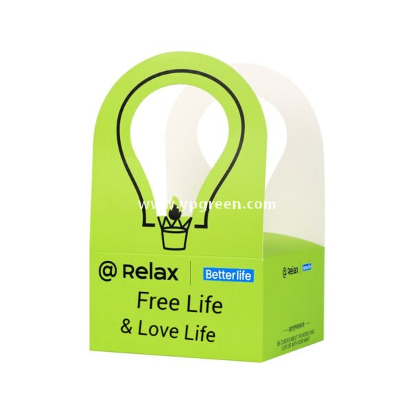 260ml Green Creative Single Cup Carrier | Disposable Premium Tea & Coffee Cup Holder Base | Takeaway Milk Tea Paper Cup