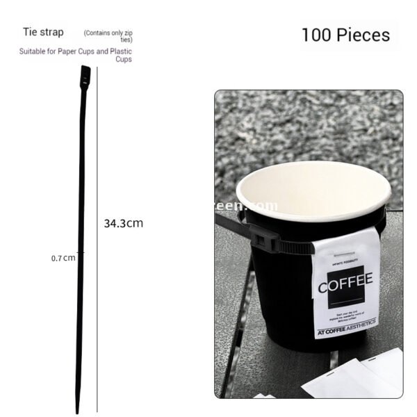 360ml Creative Zipper Tie Coffee Cup with Lid | Disposable Milk Tea & Hot Drink Cup | Takeaway Packaging