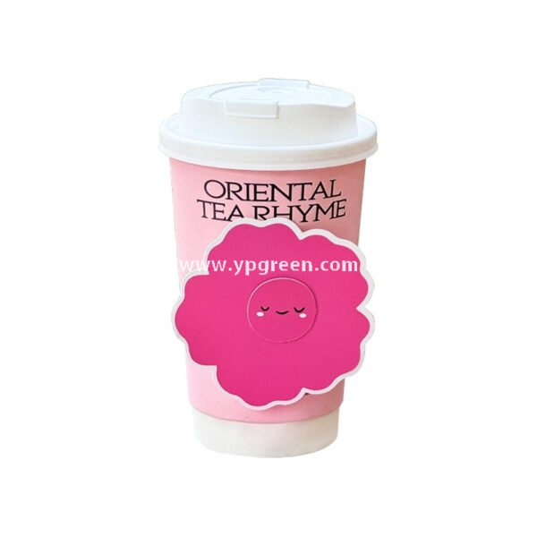 Trendy Creative Pinwheel Cup Sleeve | Sunflower & Kite Rotating Cup Holder | Cute Design for Coffee, Milk Tea & Lemon Tea