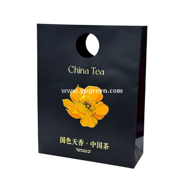 Disposable Tea Drink Paper Cup | Gold Stamping Chinese Style Design | Thickened Double-Laminated Hot & Cold Cup with Custom Logo Printing