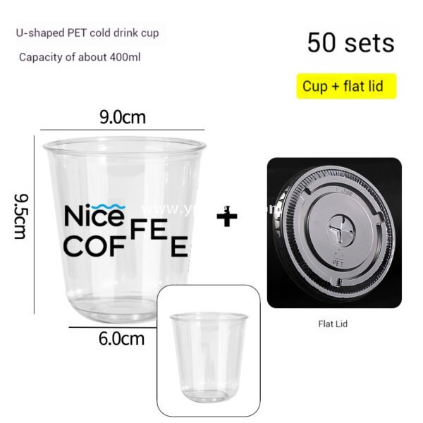 400ml 8oz Double-Laminated Coffee Paper Cup + Original DuPont Handbag + Kraft Paper Box + Laminated Triangle Bag