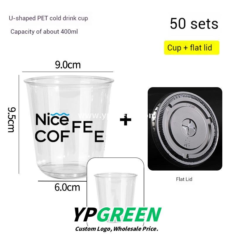 400ml 8oz Double-Laminated Coffee Paper Cup + Original DuPont Handbag + Kraft Paper Box + Laminated Triangle Bag