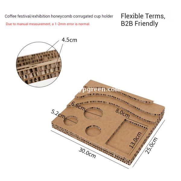 Trial Coffee Cup Stand & Cardboard Tray Combo | Exhibition & Sampling Cup Holder | Cat, Heart, Round, Square Designs