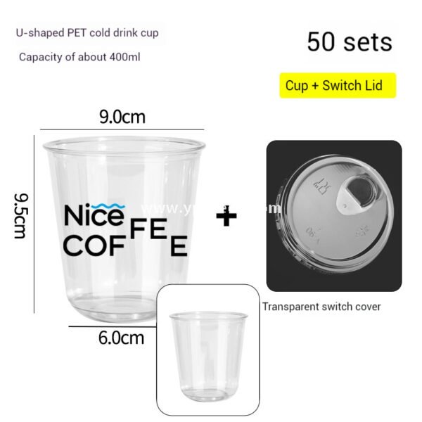 400ml 8oz Double-Laminated Coffee Paper Cup + Original DuPont Handbag + Kraft Paper Box + Laminated Triangle Bag